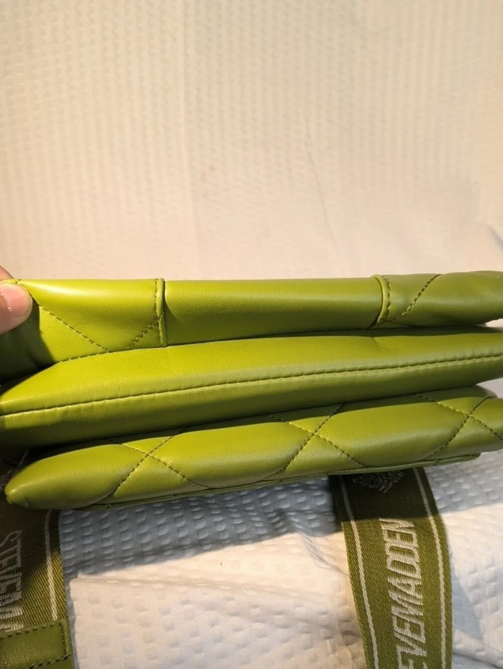 Steve Madden Going Green Bpurro 2  Quilted Crossbody Bag MSRP $88